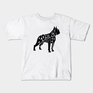 Boston terrier Kids T-Shirt